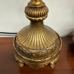 Quality Pair of Vintage Regency Style Table Lamps