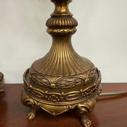 Quality Pair of Vintage Regency Style Table Lamps