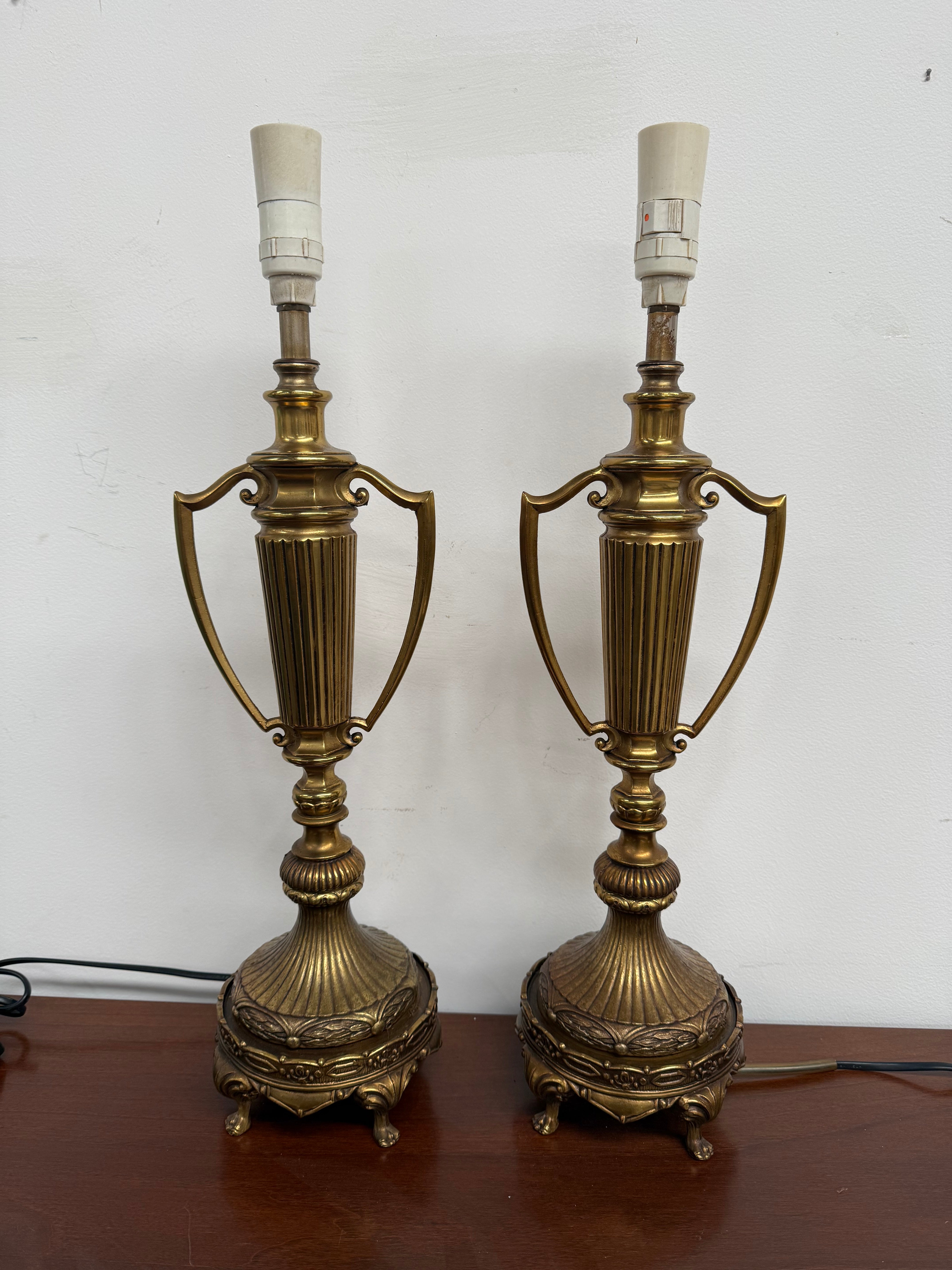 Quality Pair of Vintage Regency Style Table Lamps | Antique & Vintage | Moonee Ponds Antiques | Australia Wide