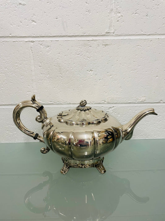 Vintage Heavy Silver Plated Teapot