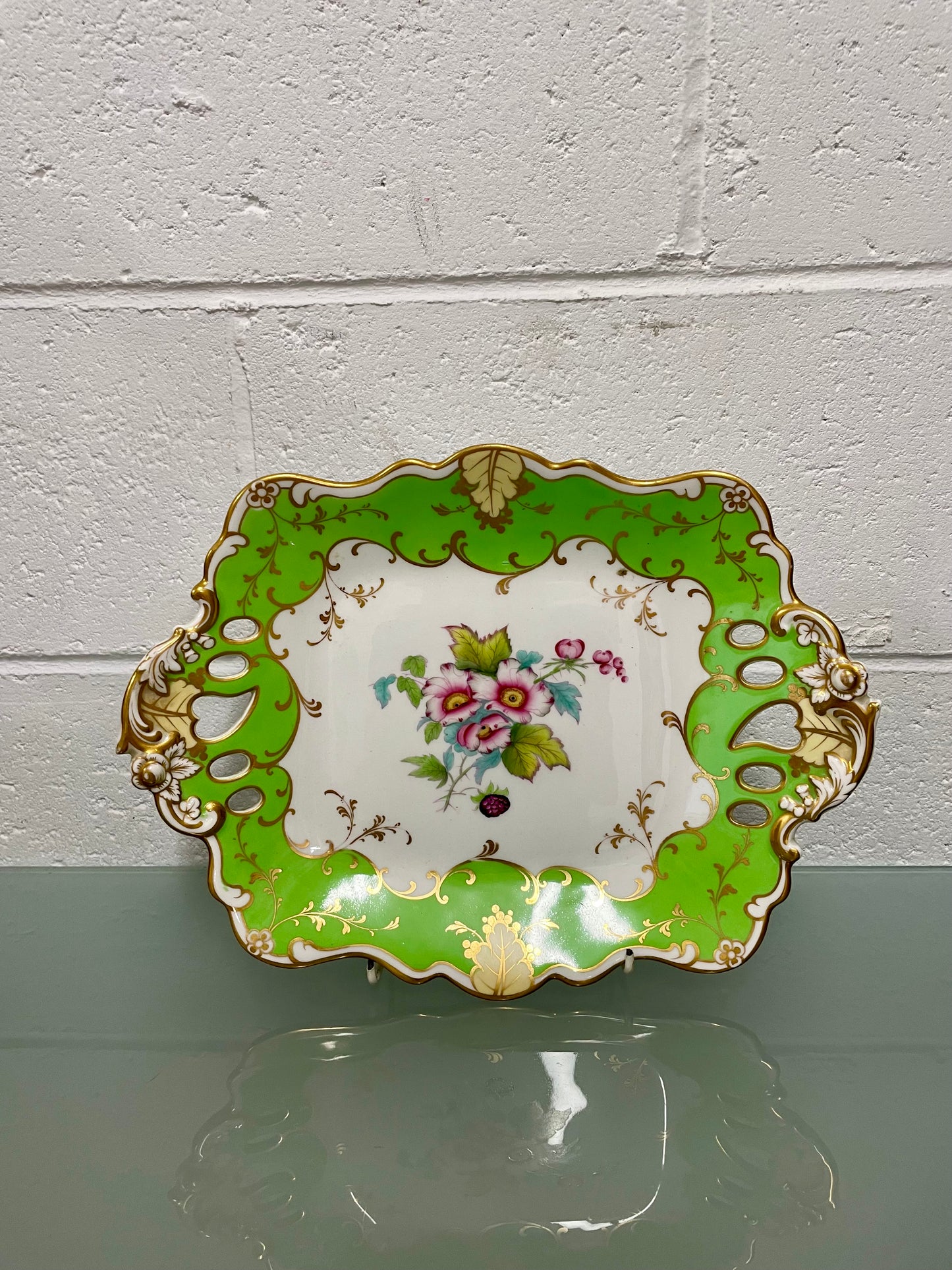 Superb Quality Hand-Painted Ridgway Porcelain Dish