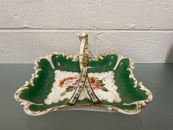 Elegant Hand Painted Minton Floral Basket Bowl | Antique & Vintage | Moonee Ponds Antiques | Australia Wide Delivery