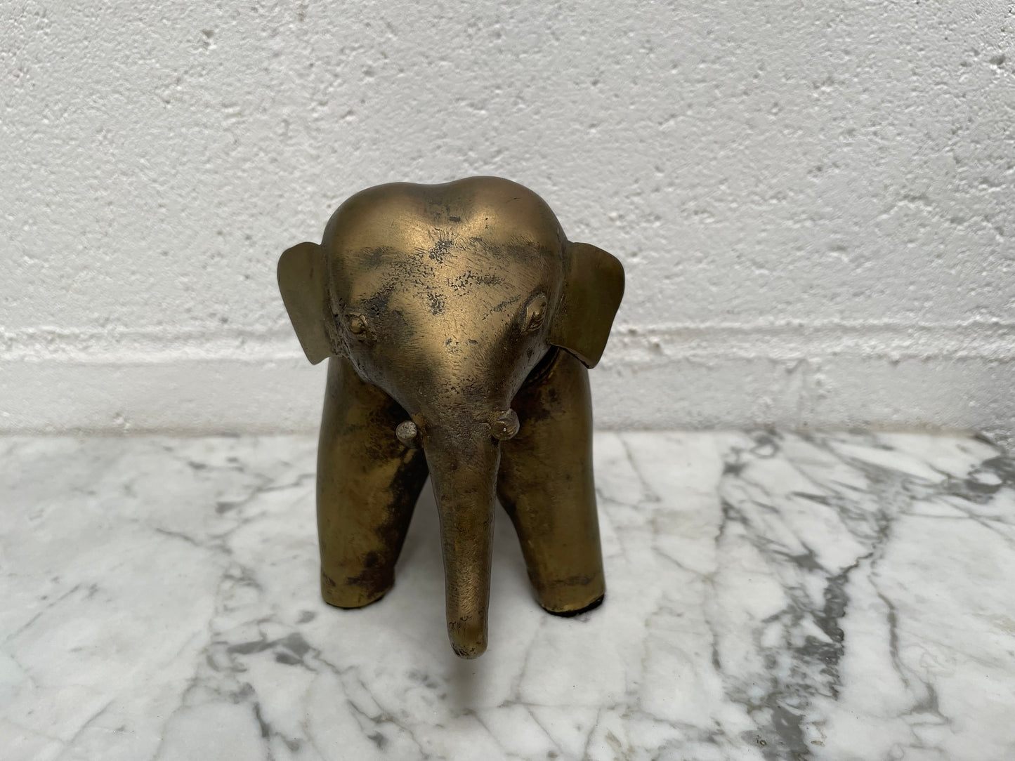 Vintage Bronze Elephant Statue
