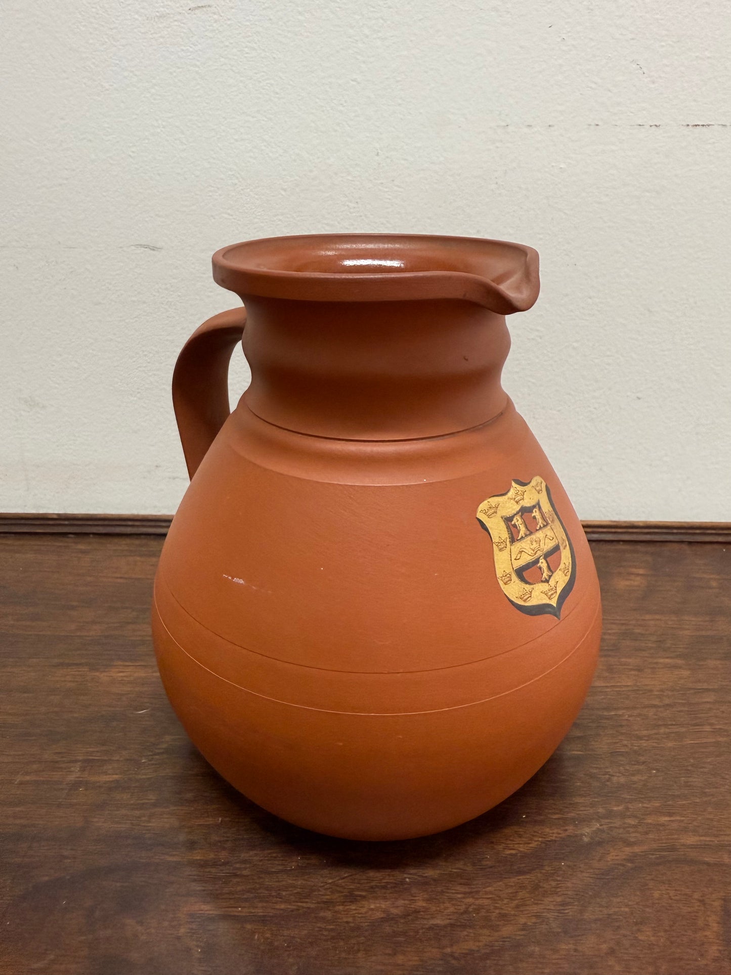 Rare Wedgwood Cambridge Ale Jug Rosso Antico
