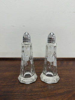 Pair of Vintage Glass Salt & Pepper Shakers | Antique & Vintage | Moonee Ponds Antiques | Australia Wide Delivery