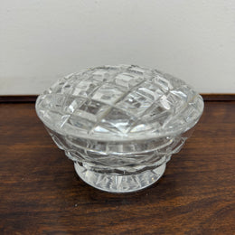 Vintage Crystal Powder Bowl & Lid