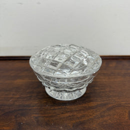 Vintage Crystal Powder Bowl & Lid