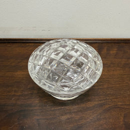 Vintage Crystal Powder Bowl & Lid