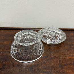 Vintage Crystal Powder Bowl & Lid
