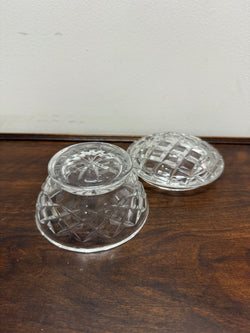 Vintage Crystal Powder Bowl & Lid | Antique & Vintage | Moonee Ponds Antiques | Australia Wide Delivery