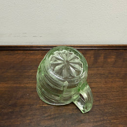 Vintage Depression Glass Green Jug