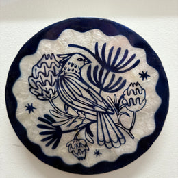 Hand Painted Del Sol Bird Plaque