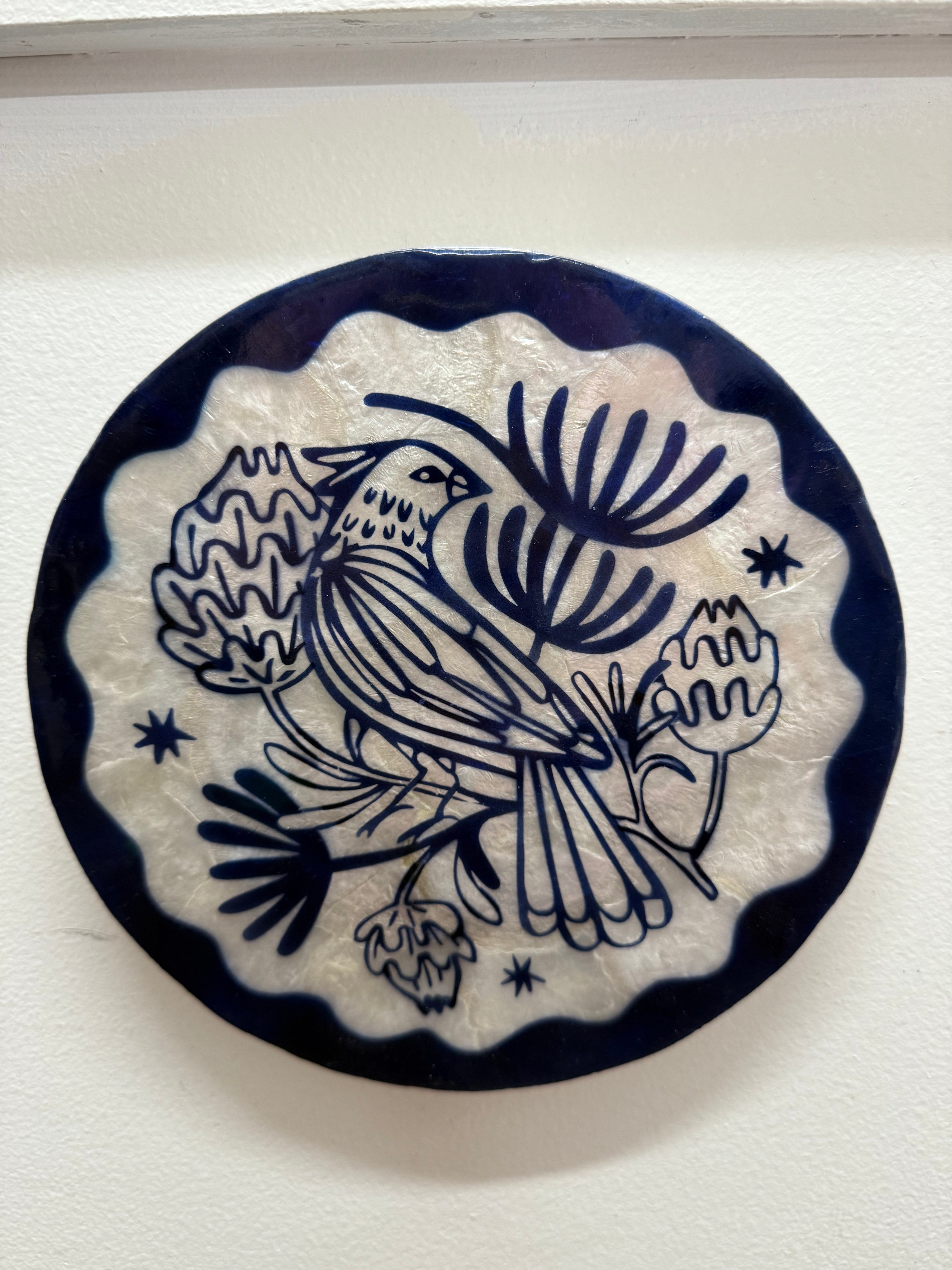 Hand Painted Del Sol Bird Plaque | Antique & Vintage | Moonee Ponds Antiques | Australia Wide Delivery
