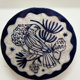 Hand Painted Del Sol Bird Plaque