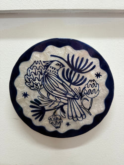 Hand Painted Del Sol Bird Plaque | Antique & Vintage | Moonee Ponds Antiques | Australia Wide Delivery