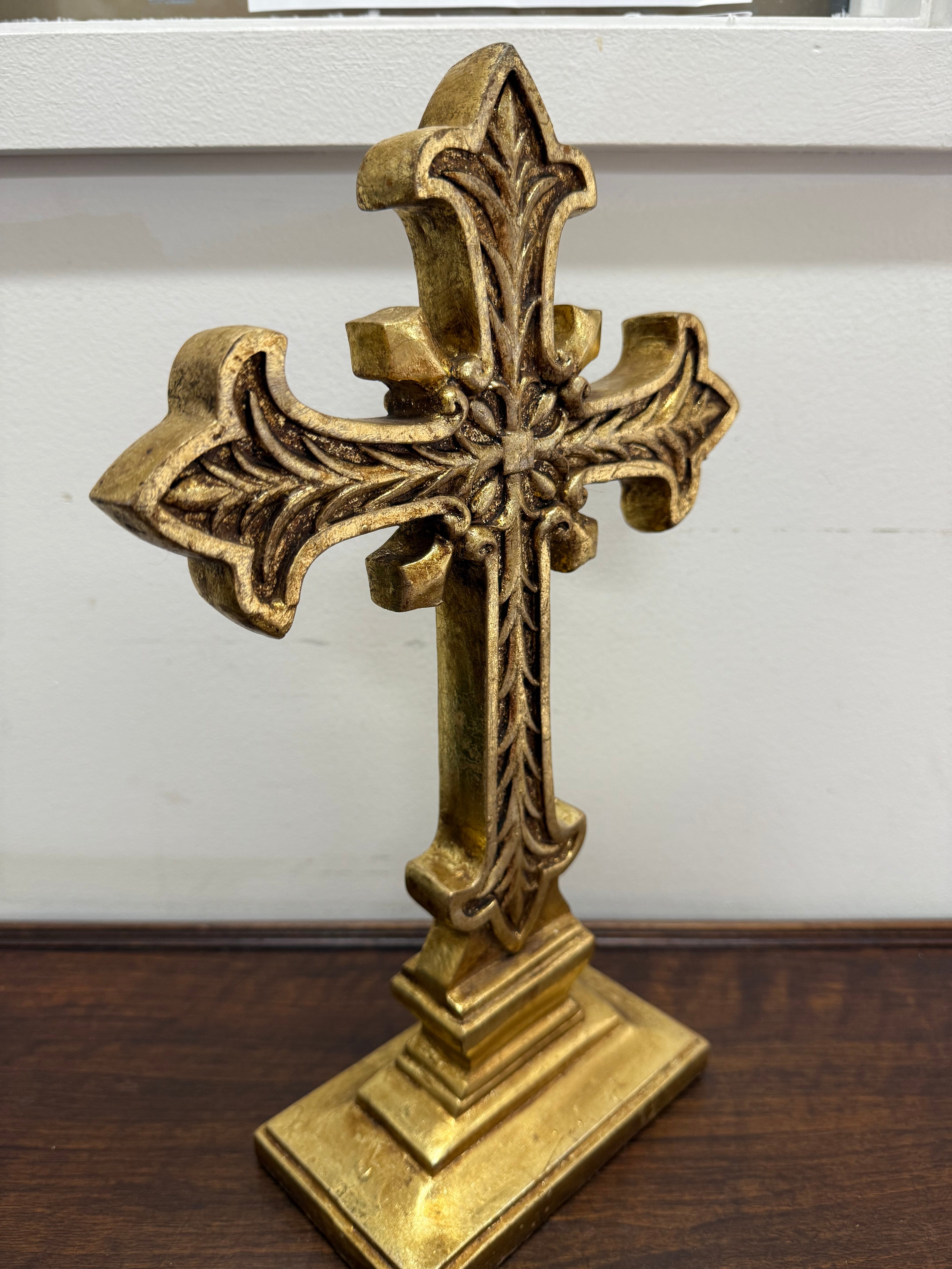 Vintage Gilt Cross | Antique & Vintage | Moonee Ponds Antiques | Australia Wide Delivery