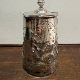 Antique Lidded Silver Plated Jug