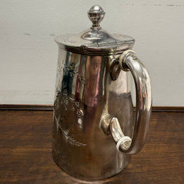 Antique Lidded Silver Plated Jug