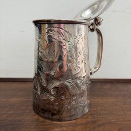Antique Lidded Silver Plated Jug