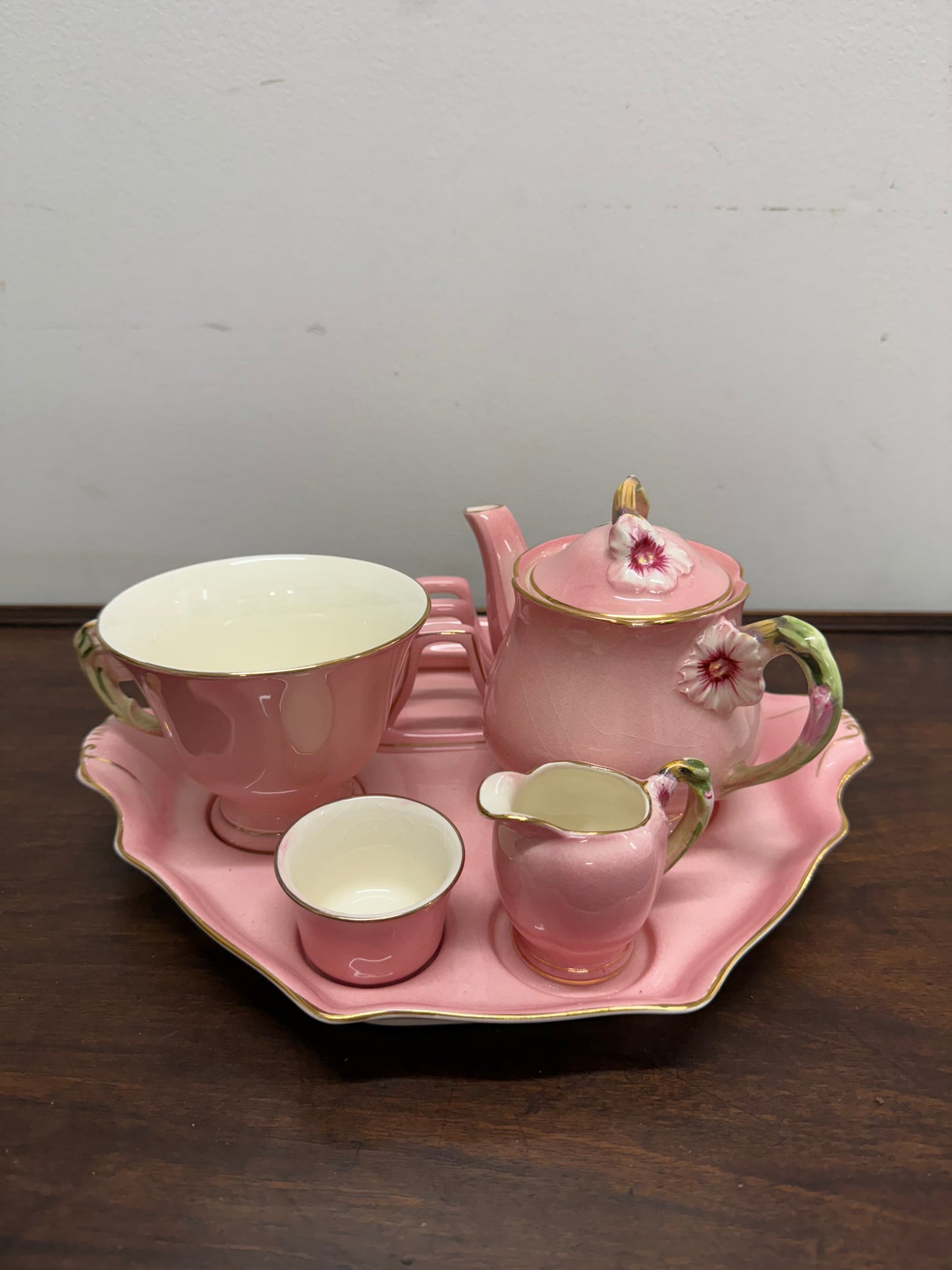 Royal Winton Pink Petunia Breakfast Set