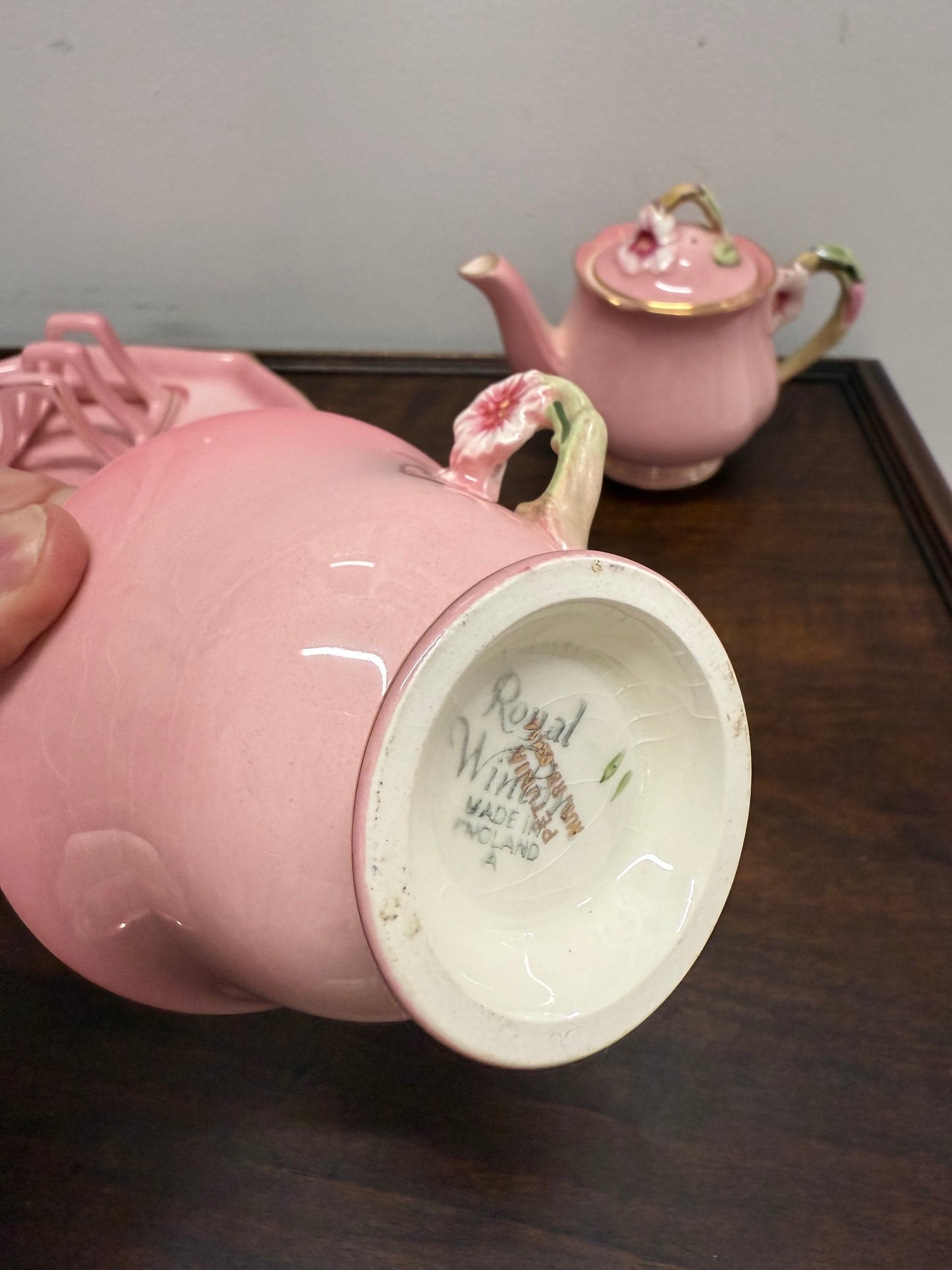 Royal Winton Pink Petunia Breakfast Set
