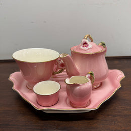 Royal Winton Pink Petunia Breakfast Set