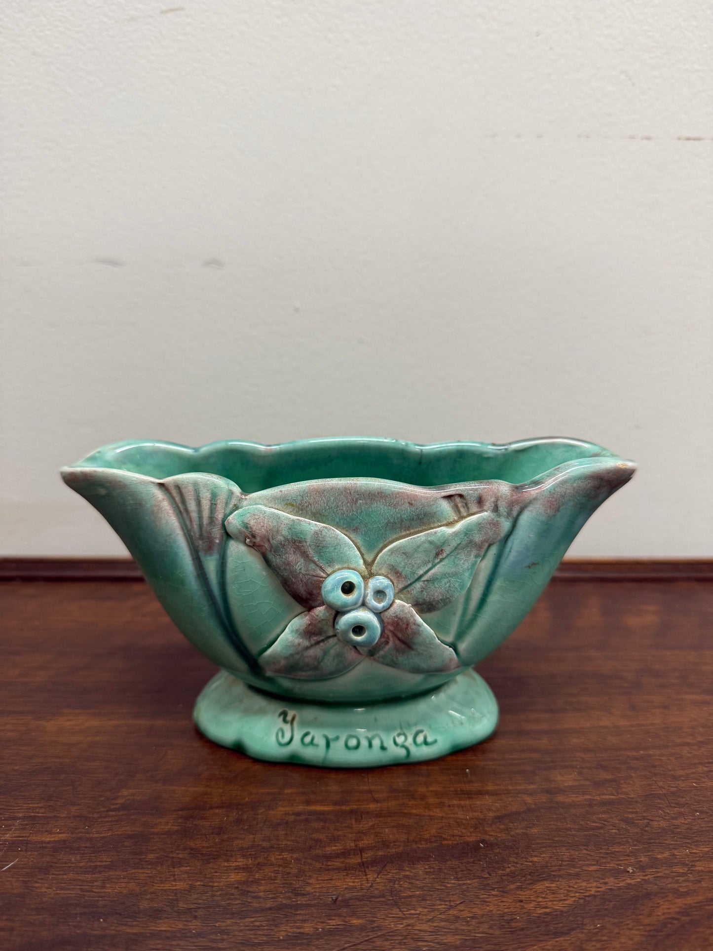 Vintage Australian Pottery Gumnuts Vase