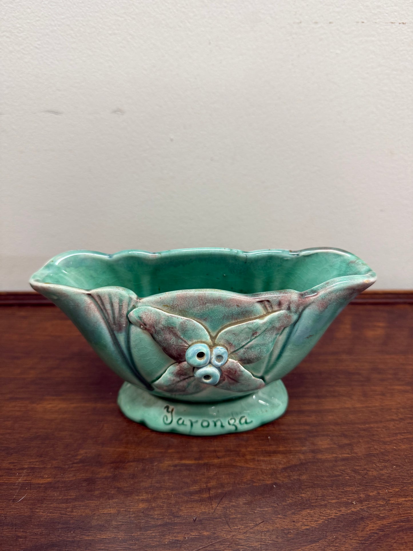 Vintage Australian Pottery Gumnuts Vase