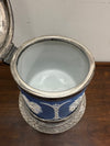 Attractive Jasper Ware & Silver Plated Biscuit Barrel | Antique & Vintage | Moonee Ponds Antiques | Australia Wide Delivery