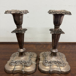 Pair Of Vintage Candle Holders