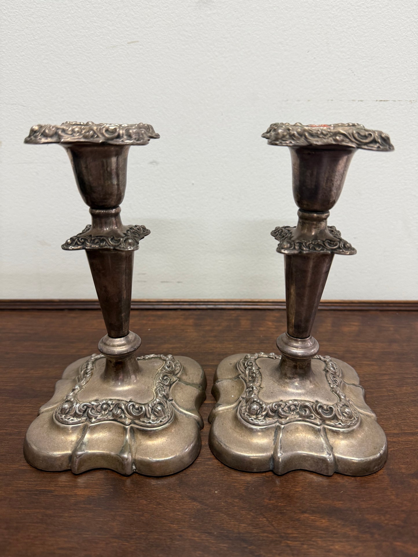 Pair Of Vintage Candle Holders