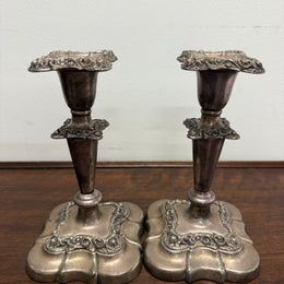 Pair Of Vintage Candle Holders