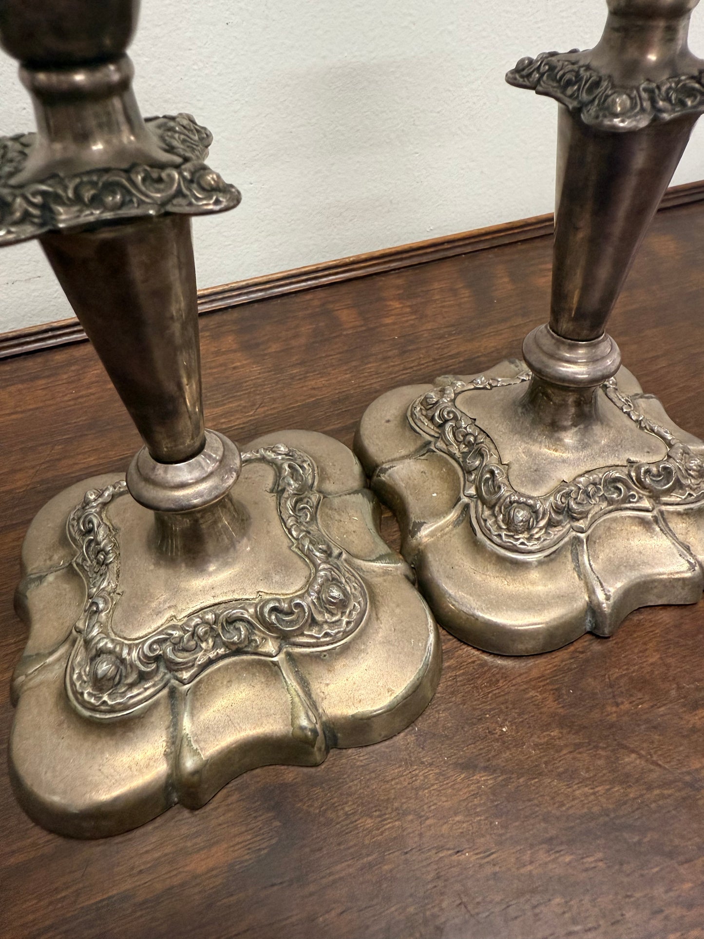 Pair Of Vintage Candle Holders