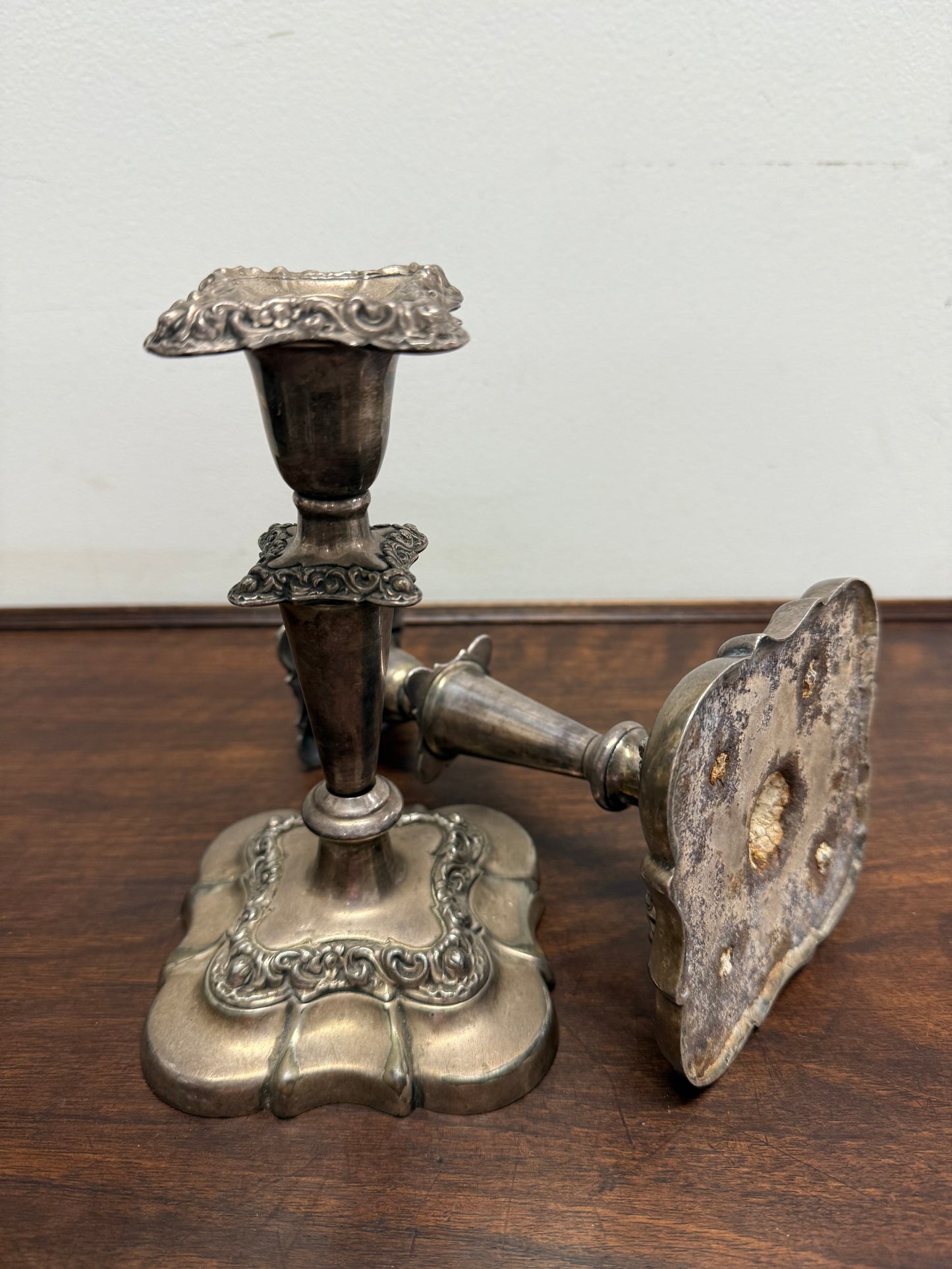 Pair Of Vintage Candle Holders