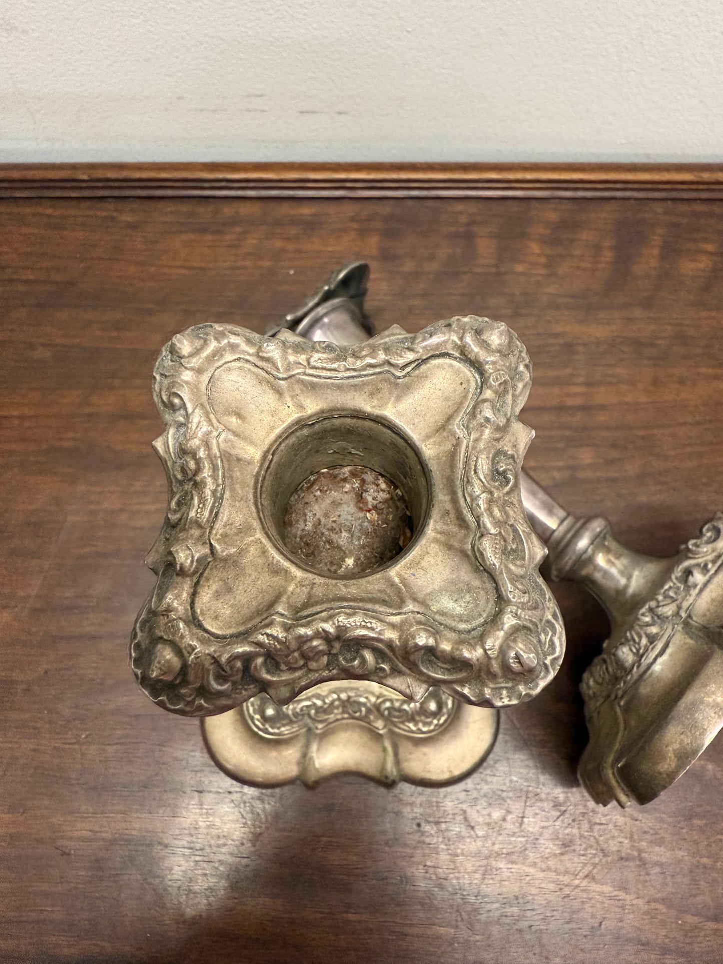 Pair Of Vintage Candle Holders