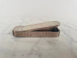George III Sterling Silver Snuff Box Circa 1792 | Antique & Vintage | Moonee Ponds Antiques | Australia Wide Delivery
