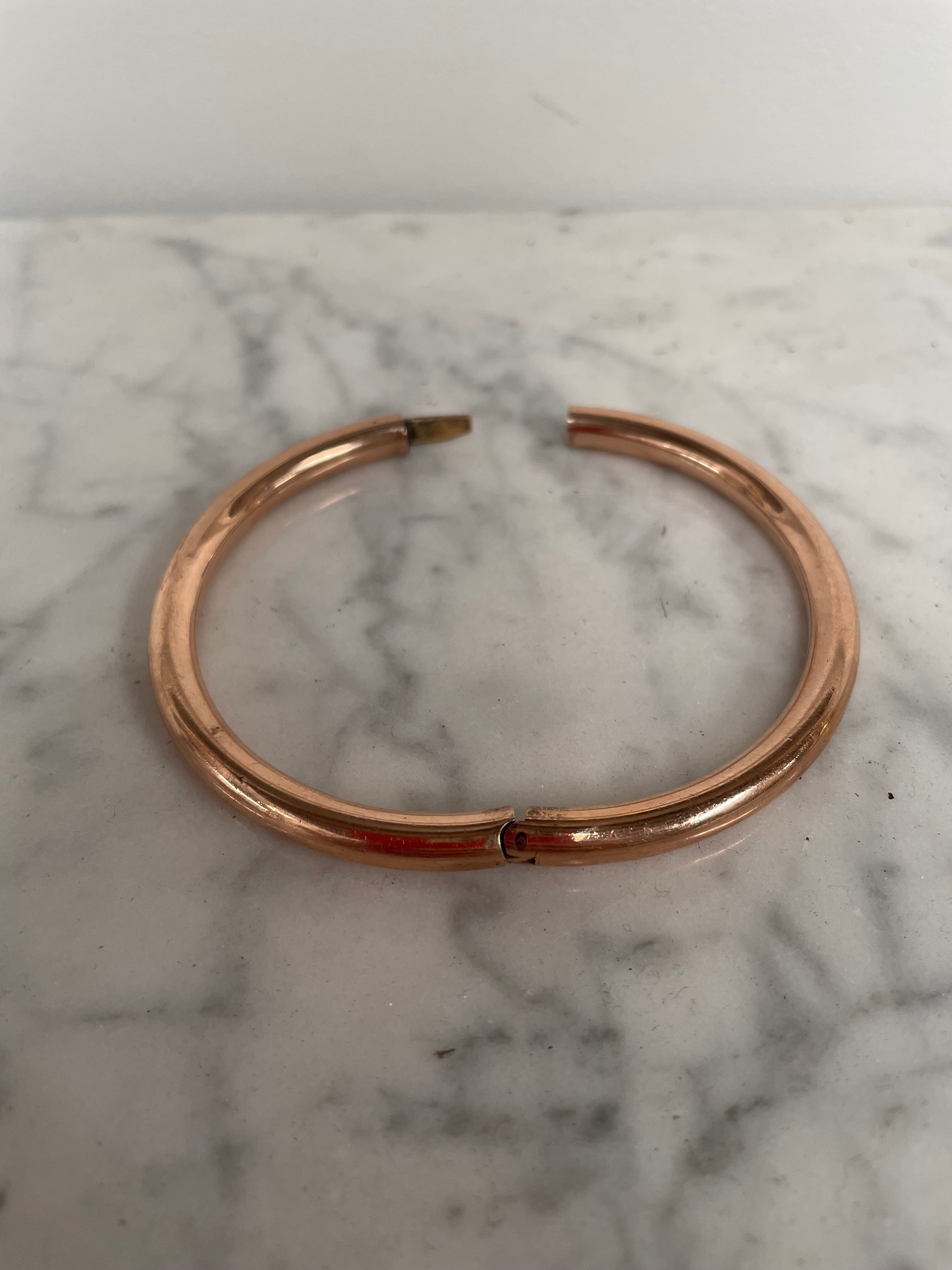 Pretty Vintage Rose Gold Silver Lined Bracelet | Antique & Vintage | Moonee Ponds Antiques | Australia Wide