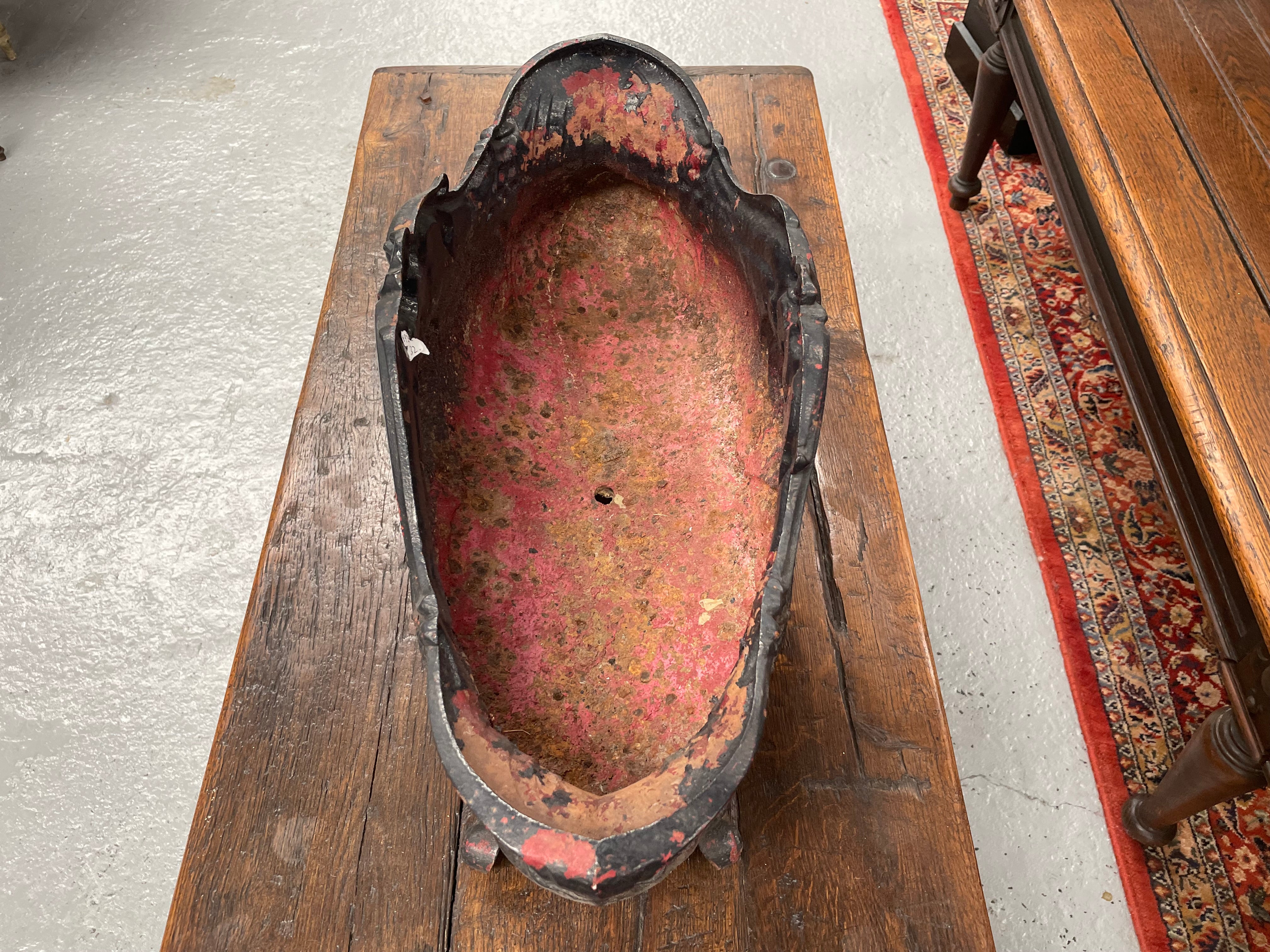 Highly Decorative 19th Century French Cast Iron Planter Box