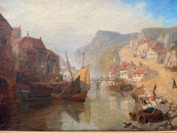 Beautifully Framed Antique Oil Painting on Canvas By Thomas Pyne | Antique & Vintage | Moonee Ponds Antiques | Australia Wide Delivery