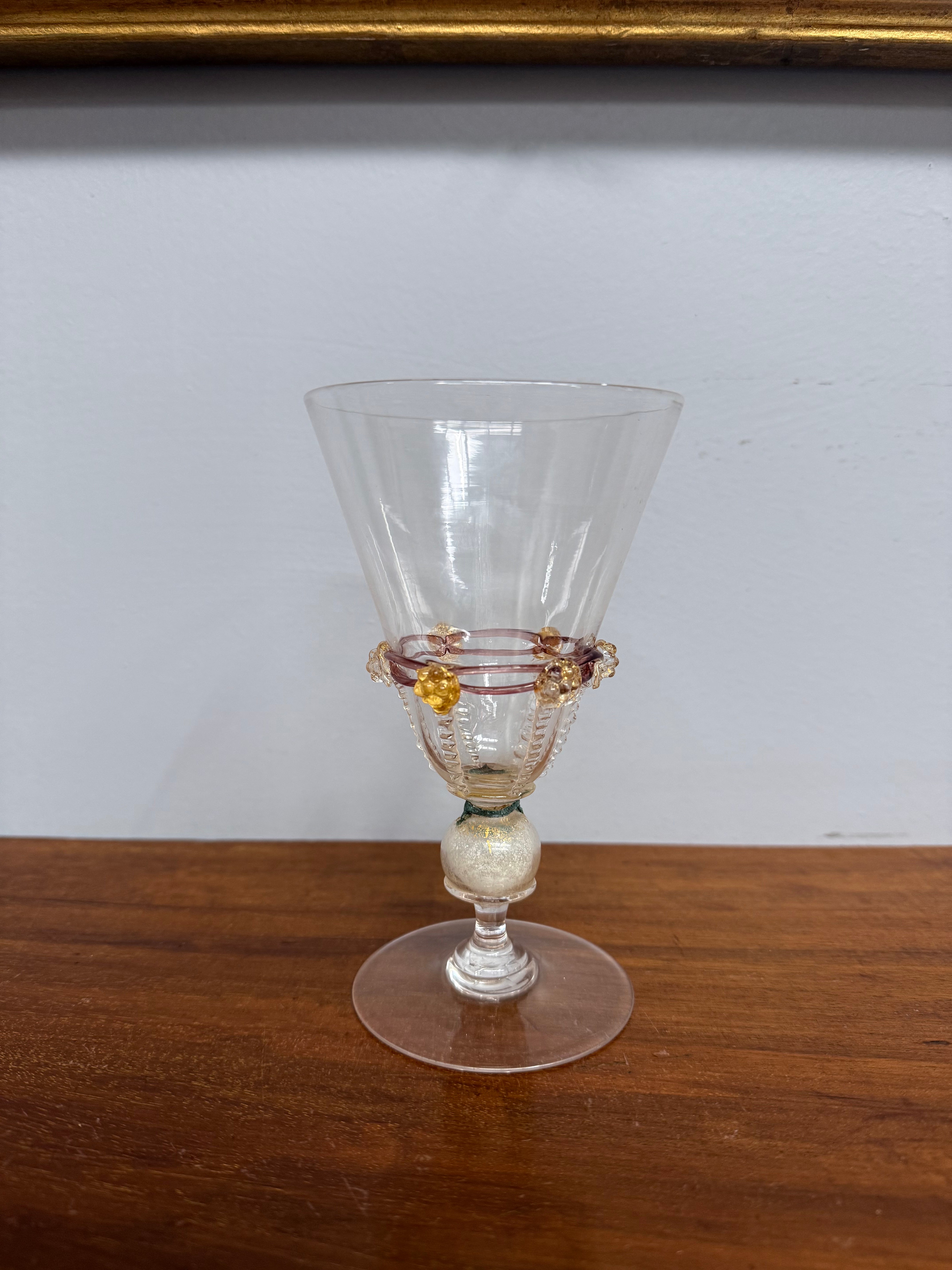 Antique Venetian Murano Salviati Wine Glass | Antique & Vintage | Moonee Ponds Antiques | Australia Wide