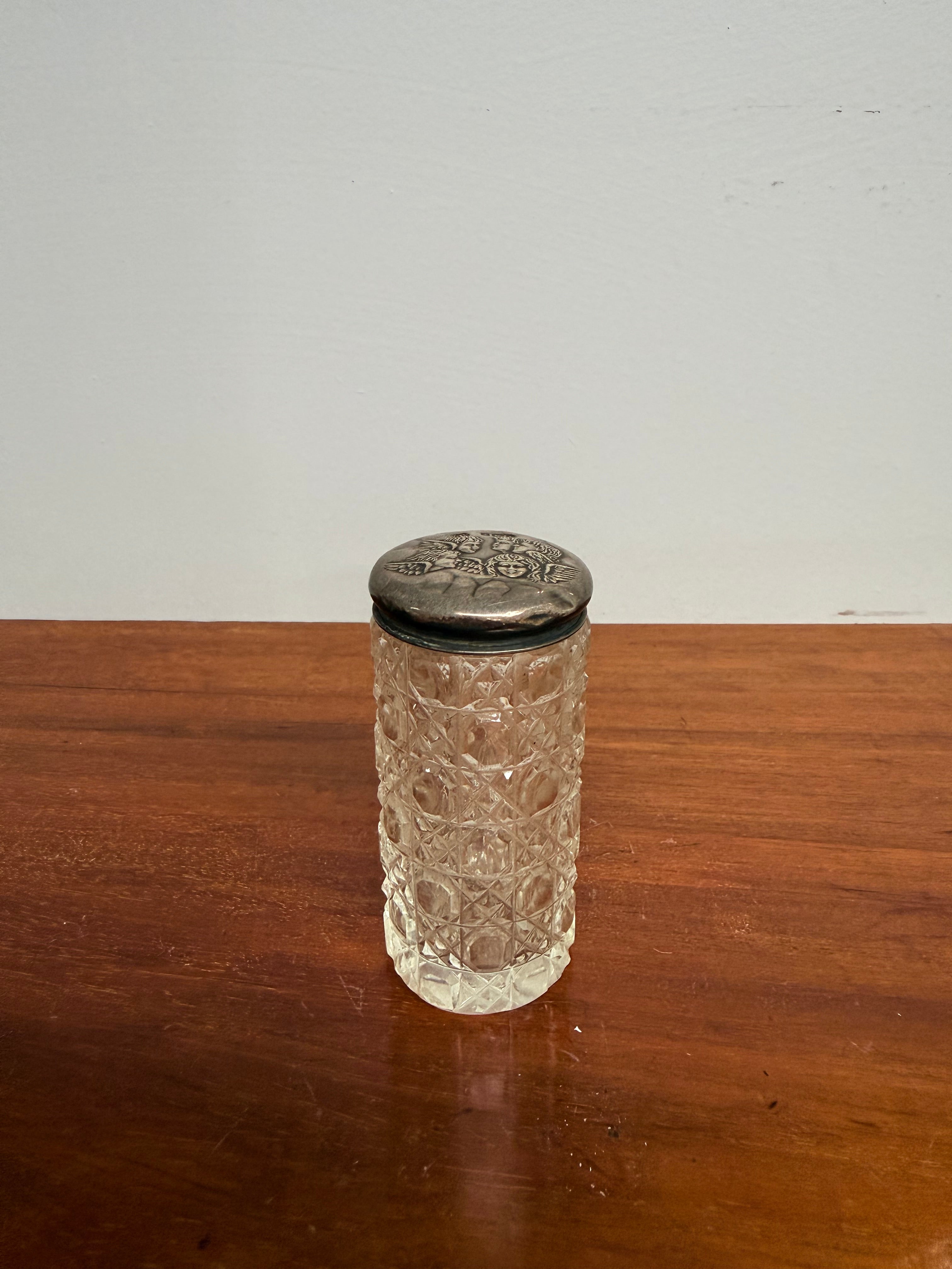 Edwardian Cut Glass Edwardian Top Hairpin Jar | Antique & Vintage | Moonee Ponds Antiques | Australia Wide