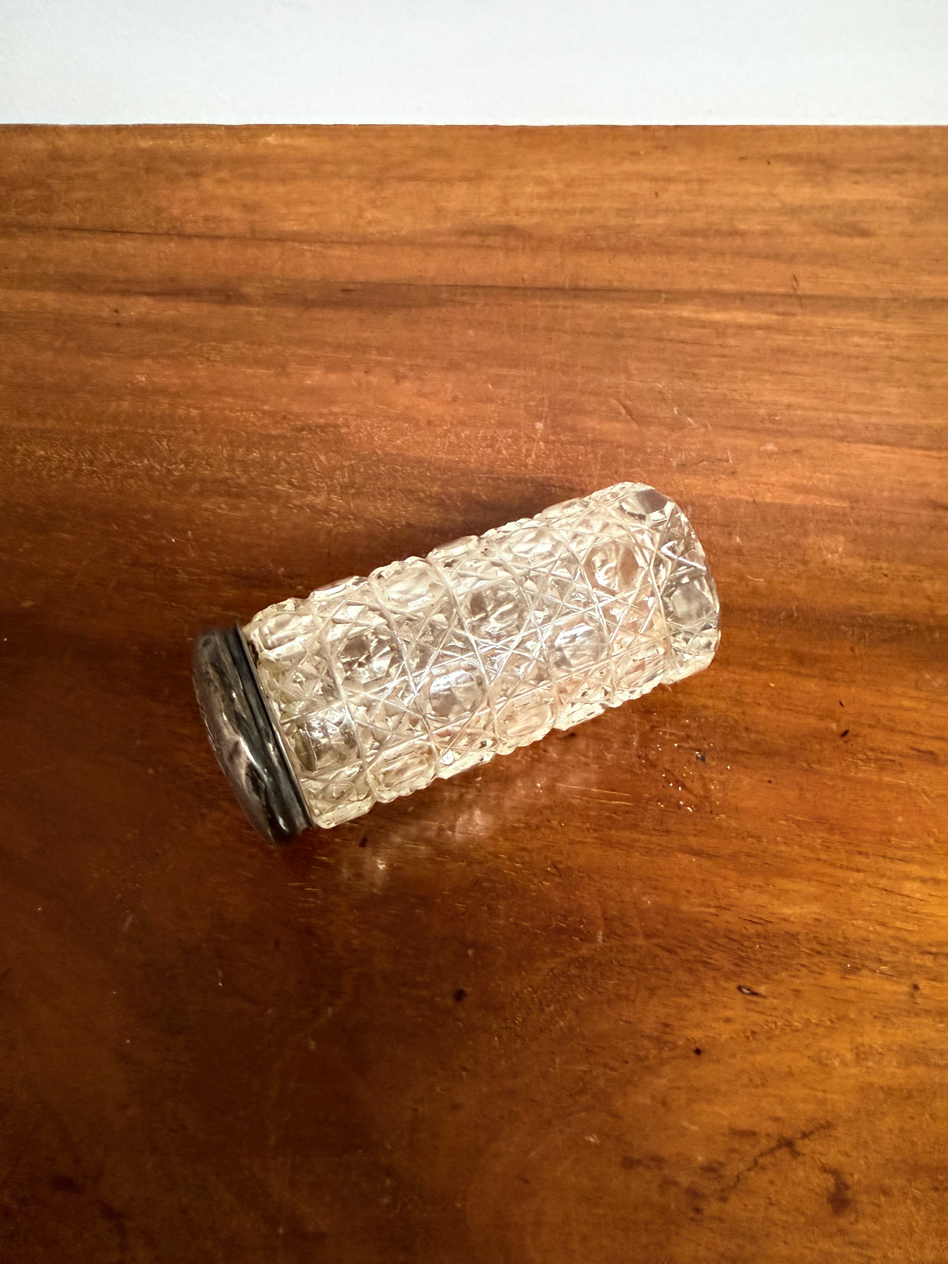 Edwardian Cut Glass Edwardian Top Hairpin Jar | Antique & Vintage | Moonee Ponds Antiques | Australia Wide
