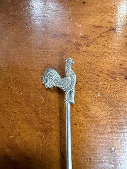 Set of 5 Art Deco Rooster Enamel Cocktail Picks | Antique & Vintage | Moonee Ponds Antiques | Australia Wide Delivery