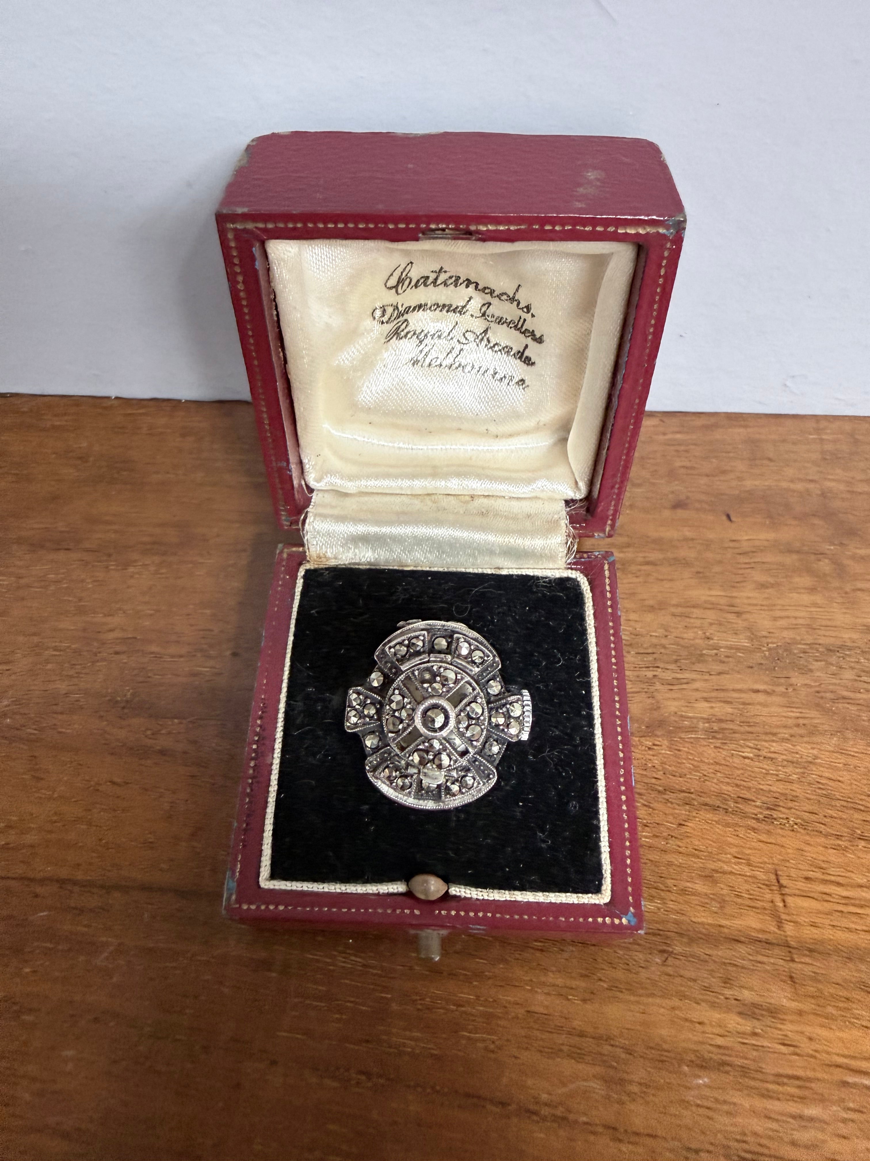 Vintage Art Deco Ring Watch In Original Box | Antique & Vintage | Moonee Ponds Antiques | Australia Wide