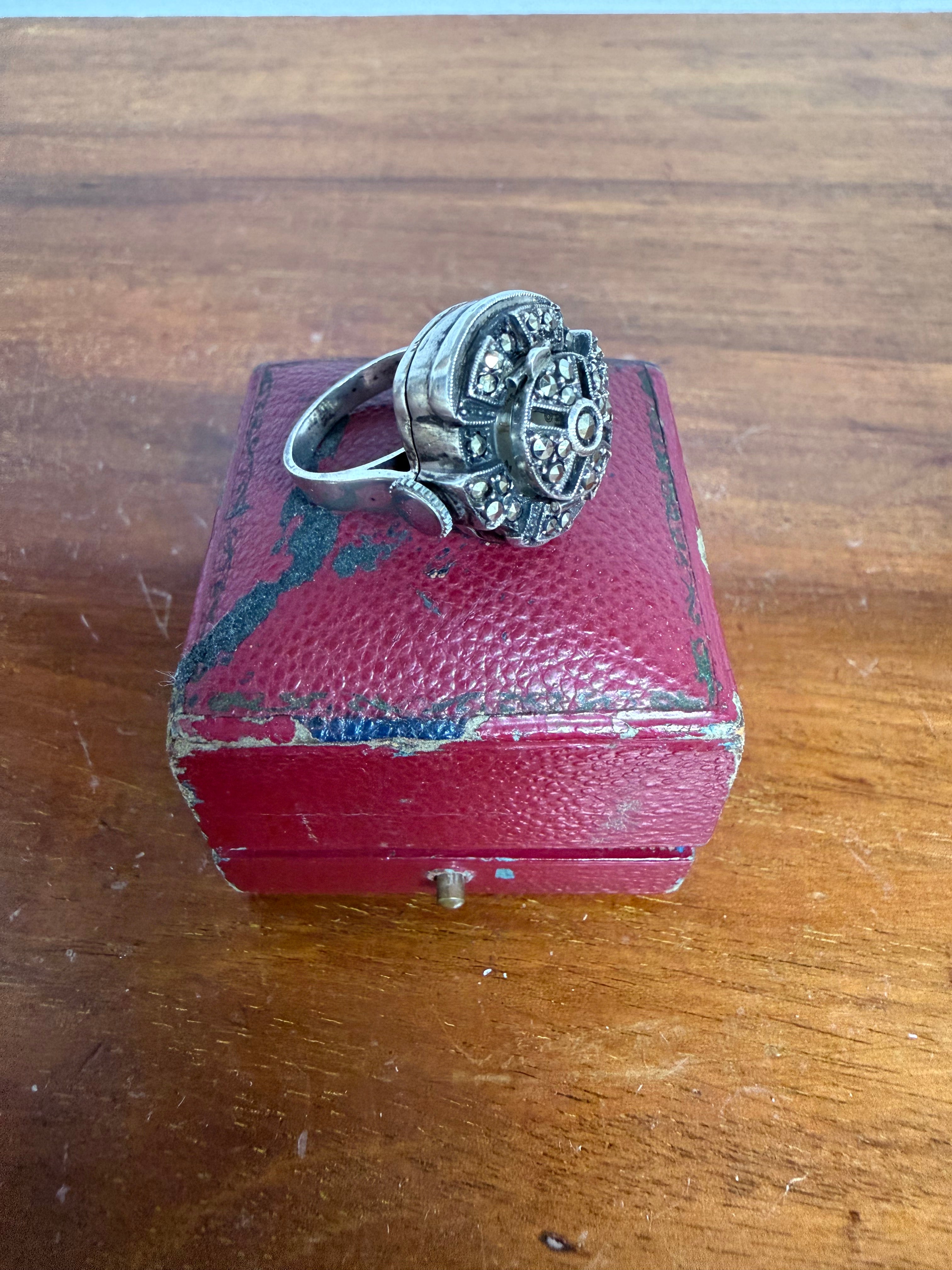 Vintage Art Deco Ring Watch In Original Box | Antique & Vintage | Moonee Ponds Antiques | Australia Wide