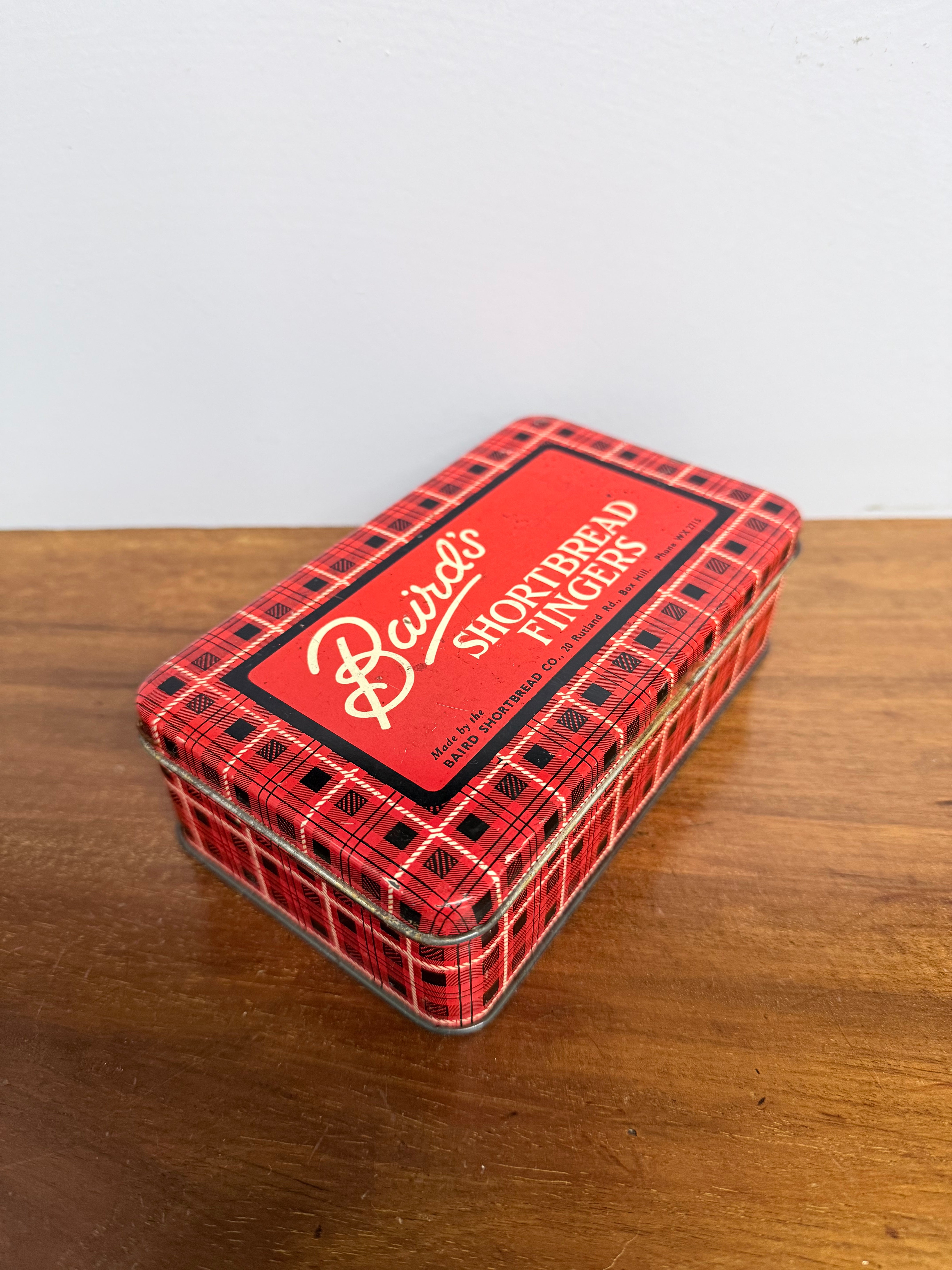 Vintage Australian Bairds Shortbread Fingers Tin | Antique & Vintage | Moonee Ponds Antiques | Australia Wide