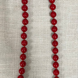 Vintage Red Glass Necklace