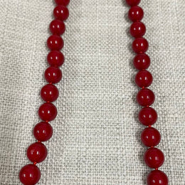 Vintage Red Glass Necklace