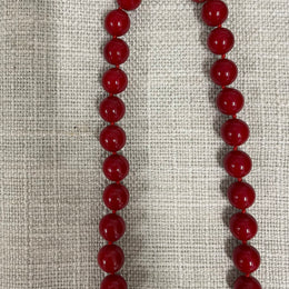 Vintage Red Glass Necklace