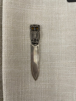 Superb Silver Owl Bookmark | Antique & Vintage | Moonee Ponds Antiques | Australia Wide Delivery